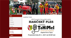 Desktop Screenshot of hasici.prosenickalhota.cz